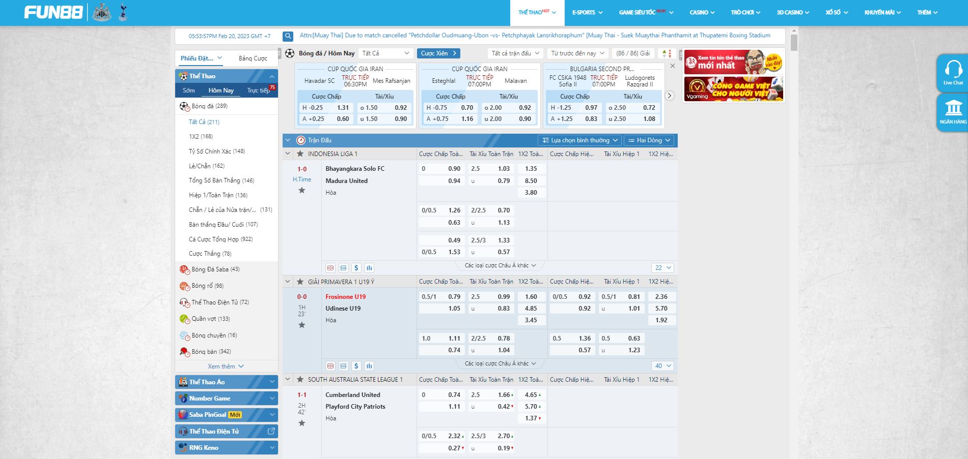 Minh bạch trong tỷ lệ kèo