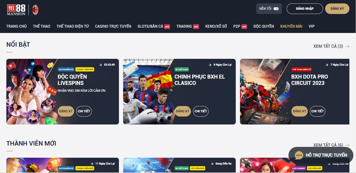 Chính sách ưu đãi của nhà cái cho thành viên