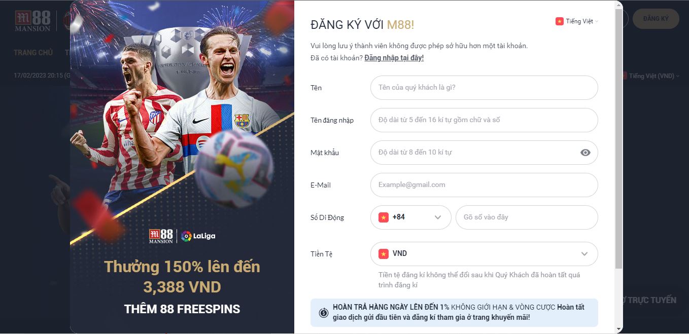 Cách đăng ký tài khoản trên hệ thống nhanh nhất